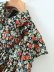 floral ruffled long-sleeved shirt  NSAM16155