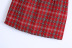 winter woolen plaid A-line skirt  NSAM16168