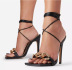 metal chain strap stiletto sandals NSSO16181