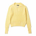 fashion lapel pure color pullover sweater NSLD16230