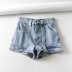 High waist pocket denim shorts  NSAC16278