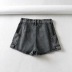 High waist pocket denim shorts  NSAC16278
