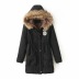autumn and winter thick fur collar cotton jacket NSAC16305