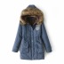 autumn and winter thick fur collar cotton jacket NSAC16305
