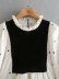 winter velvet stitching blouse NSAM16382