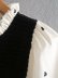 winter velvet stitching blouse NSAM16382