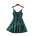 short back ruffle polka dot sling dress NSLD16411