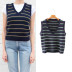 autumn and winter color contrast knitted vest NSLD16421