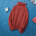 Turtleneck solid color sweater  NSSI16506
