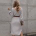 Autumn and winter knitted mid-length dress  NSSI16508