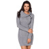 long-sleeved mid-length sweater dress  NSSI16512