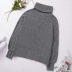 turtleneck pure color sweater NSSI16513