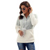 plush pullover high neck zipper jacket  NSSI16526
