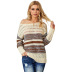 autumn and winter hollow round neck loose sweater  NSSI16544