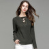 V-neck long-sleeved sweater  NSYH16545