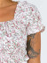 fashion print short sleeve square collar small shirt   NSLD16602