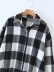 plaid lapel woolen jacket NSAC16678