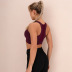 chaleco deportivo de yoga deportivo con costuras jacquard a prueba de golpes NSLX16820