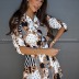 autumn and winter printed dress  NSYD16957