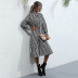 women s spring and autumn new fashion elastic waist slim striped dress  NSJR17236
