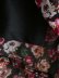 winter watermark flower print long sleeve dress  NSAM17451
