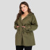 green hooded long-sleeved jacket  NSJR17185