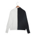 solid color stitching knitted long-sleeved turtleneck sweater  NSLK17480