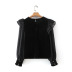 winter stitching velvet blouse  NSAM17553