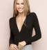 thread long sleeve V-neck  bottoming tops NSAC17603