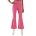 Fall Corduroy Pink Jacket Flare Pants Set NSWX17654