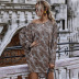 women s off-shoulder leopard print oblique shoulder long-sleeved knitted jumpsuit wholesale NHDF11