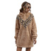 hot new women s solid color plush hooded autumn and winter dress wholesale NHDF17