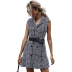 hot sale collar waist slimming sleeveless dress wholesale NHDF22