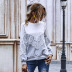 Hot Selling Pure Color Hollow Lace Sweatshirt New Round Neck Top wholesale NHDF23