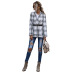 new slim-fit plaid double-breasted small suit women long-sleeved jacket wholesale NHDF28