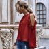 women s solid color long-sleeved women s loose strapless tops with puff sleeves NHDF48