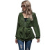 fall/winter new loose slim slim tooling high waist fashion casual sports long sleeve jacket  NHDF86