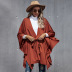 new women s loose bat sleeve long sleeve cardigan strappy cloak coat NHDF89