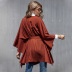new women s loose bat sleeve long sleeve cardigan strappy cloak coat NHDF89