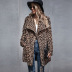 2020 autumn and winter imitation fur coat women s mid-length leopard print coat women s coat  NHDF94
