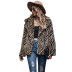fashion tiger print long-sleeved lapel autumn jacket wholesale NHDF96