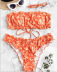 bikini plisado de la venta caliente bikini del traje de baño de la flor pequeña top del tubo atractivo NSHL129