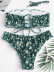 hot sale pleated bikini sexy tube top small flower swimsuit bikini NSHL129