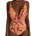 multi-color one-piece swimsuit ladies slimming printing 14-color bikini NSHL130