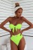 Metal Buckle Bikini Split Swimsuit NSDA138
