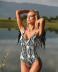 new one-piece ladies solid color angel wings one-piece swimsuit bikini NSDA141