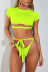 hot sale ladies swimsuit sports bikini half-sleeve split swimsuit wholesale NSDA142