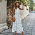 fashion summer polka dot holiday style big dress  NSKA263
