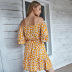 2020 new sexy and cute one-shoulder daisy dress for women NSKA265