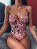 new hot style one-piece swimsuit solid color one-piece bikini with belt NSDA164